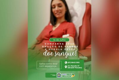 Imagem da notícia Campanha de doação de sangue reforça estoques na ESF do Planalto em Chapadão do Sul